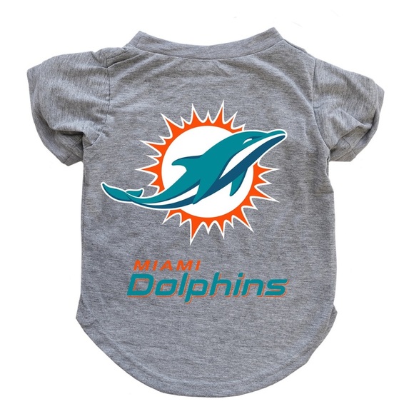 Miami Dolphins Logo NFL Gear Dog Cat Pet Little Earth Shirt Football Size Small - Picture 2 of 6